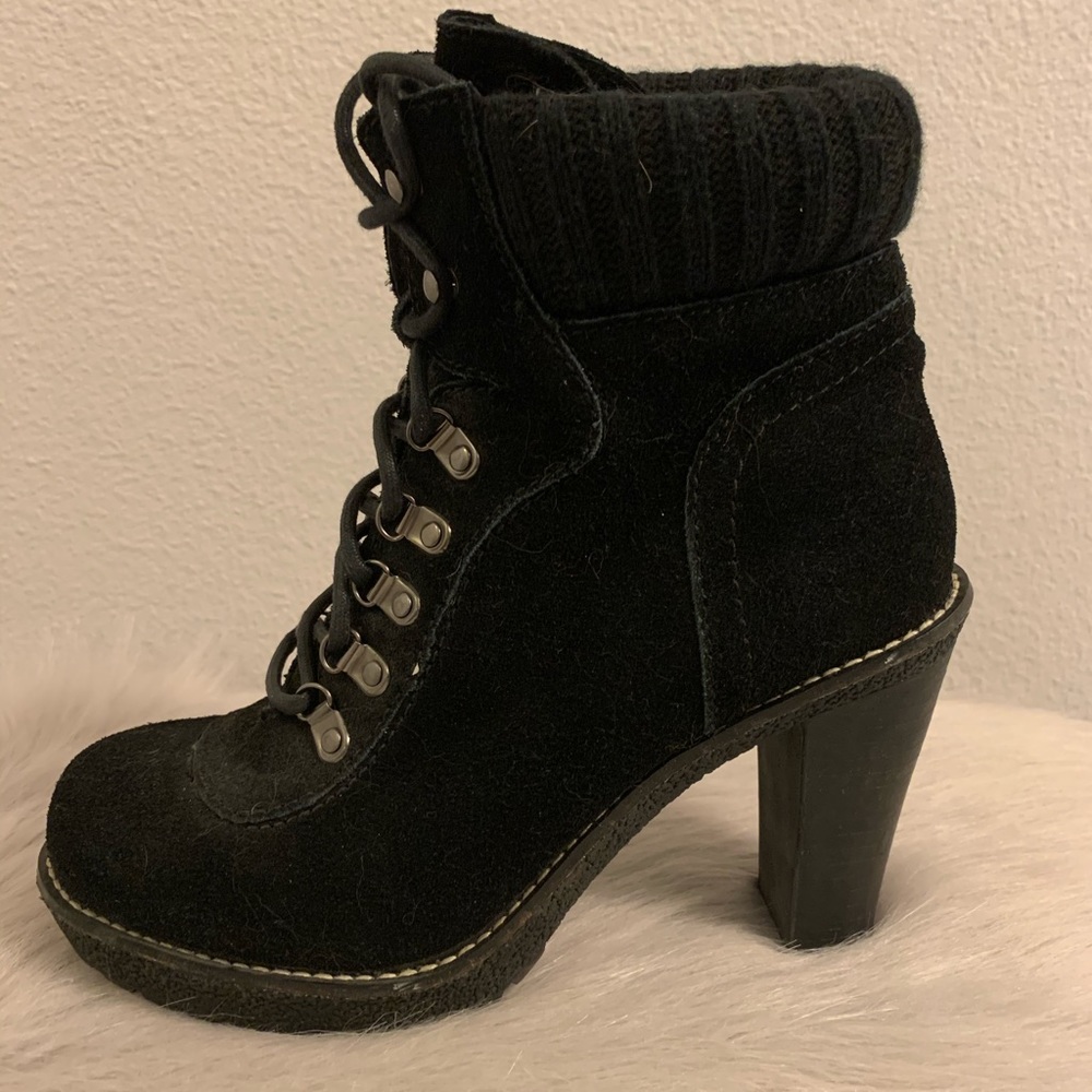 Black Suede ankle boots